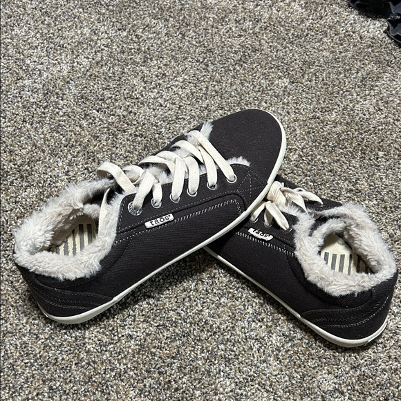 Taos Footwear Shoes - Taos Charcoal Sneakers with Plush fur Lining